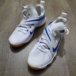 Nike React Hyperset Men’s 10.5 White Game Royal Indoor Court Shoes CI2955-140